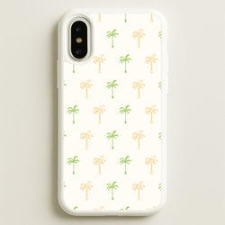 Green And Yellow Palms Pattern  - Summer Phone Case for iPhone X / XS