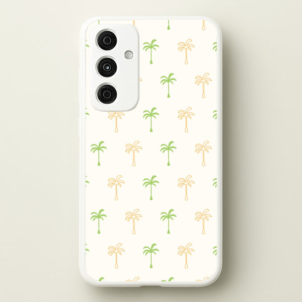 Green And Yellow Palms Pattern  - Summer Phone Case for Galaxy A15