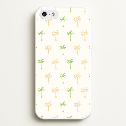 Green And Yellow Palms Pattern  - Summer Phone Case for iPhone 5 / 5s / SE 2016