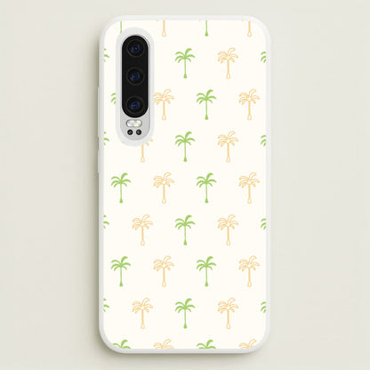 Green And Yellow Palms Pattern  - Summer Phone Case for Huawei P30