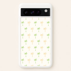 Green And Yellow Palms Pattern  - Summer Phone Case for Google Pixel 8 Pro