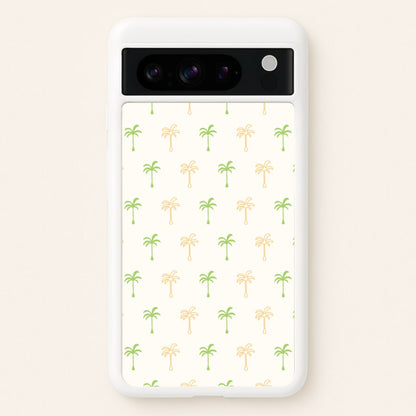 Green And Yellow Palms Pattern  - Summer Phone Case for Google Pixel 8 Pro