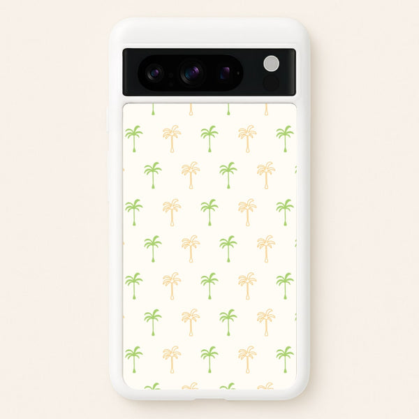 Green And Yellow Palms Pattern  - Summer Phone Case for Google Pixel 8 Pro