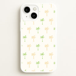 Green And Yellow Palms Pattern  - Summer Phone Case for iPhone 13