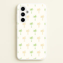 Green And Yellow Palms Pattern  - Summer Phone Case for Galaxy A54