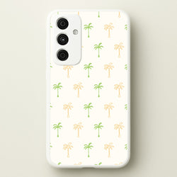 Green And Yellow Palms Pattern  - Summer Phone Case for Galaxy A35