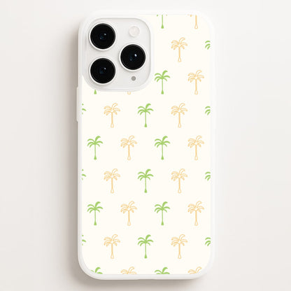 Green And Yellow Palms Pattern  - Summer Phone Case for iPhone 12 Pro Max
