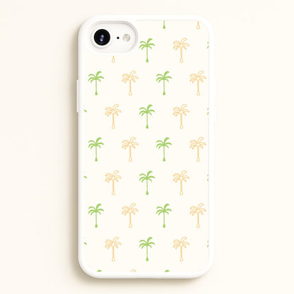 Green And Yellow Palms Pattern  - Summer Phone Case for iPhone 6 / 7 / 8 / SE