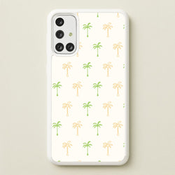 Green And Yellow Palms Pattern  - Summer Phone Case for Galaxy A71