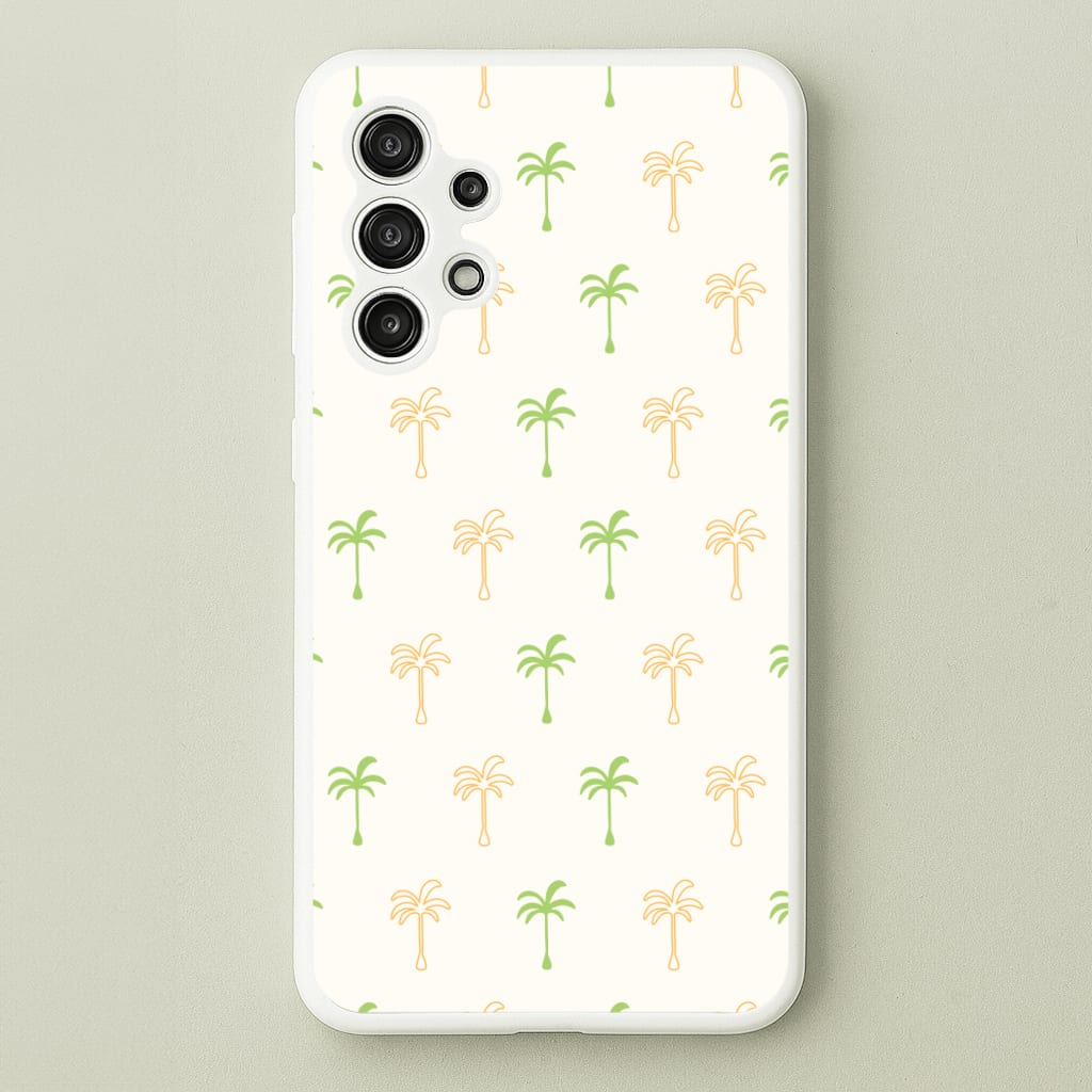Green And Yellow Palms Pattern  - Summer Phone Case for Galaxy A13