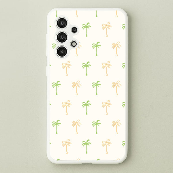 Green And Yellow Palms Pattern  - Summer Phone Case for Galaxy A13