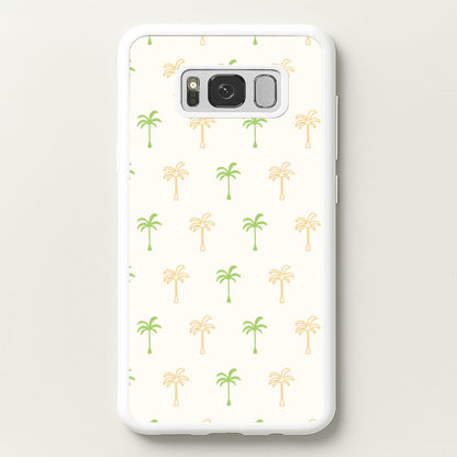 Green And Yellow Palms Pattern  - Summer Phone Case for Galaxy S8