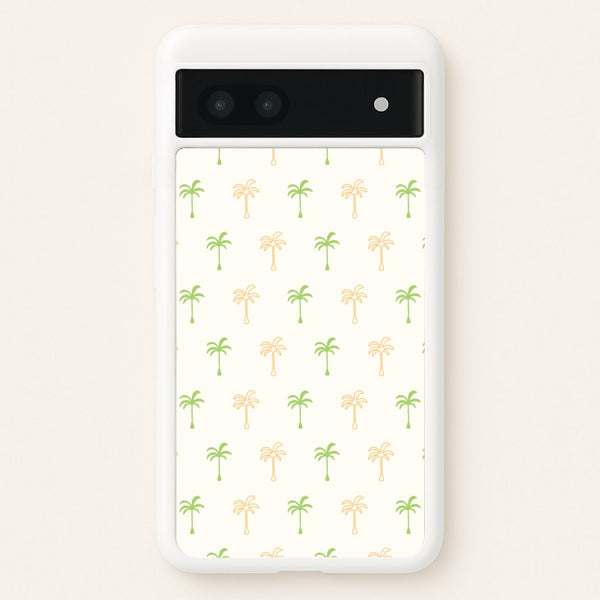 Green And Yellow Palms Pattern  - Summer Phone Case for Google Pixel 6a