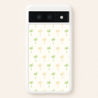 Green And Yellow Palms Pattern  - Summer Phone Case for Google Pixel 8a