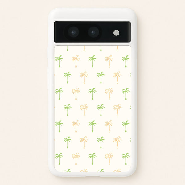Green And Yellow Palms Pattern  - Summer Phone Case for Google Pixel 8a