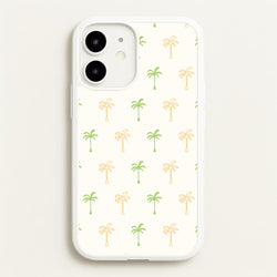 Green And Yellow Palms Pattern  - Summer Phone Case for iPhone 12 Mini