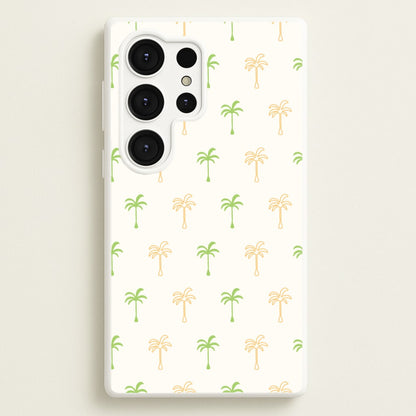 Green And Yellow Palms Pattern  - Summer Phone Case for Galaxy S25 Ultra