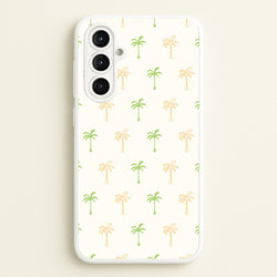 Green And Yellow Palms Pattern  - Summer Phone Case for Galaxy A16