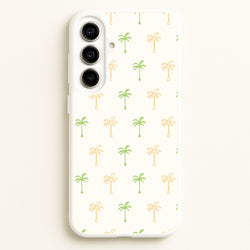 Green And Yellow Palms Pattern  - Summer Phone Case for Galaxy A56