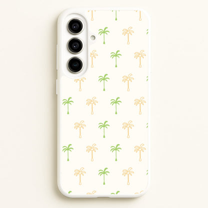 Green And Yellow Palms Pattern  - Summer Phone Case for Galaxy A56