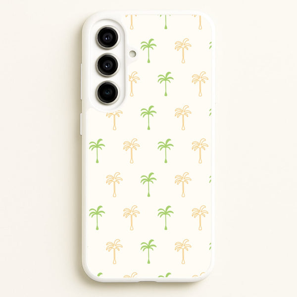 Green And Yellow Palms Pattern  - Summer Phone Case for Galaxy A56
