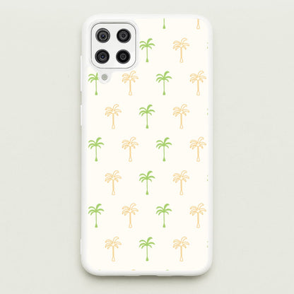 Green And Yellow Palms Pattern  - Summer Phone Case for Galaxy A12