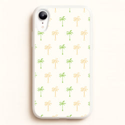 Green And Yellow Palms Pattern  - Summer Phone Case for iPhone XR