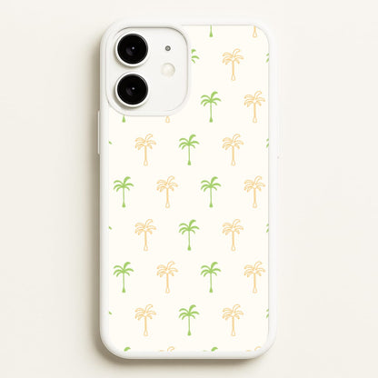 Green And Yellow Palms Pattern  - Summer Phone Case for iPhone 11