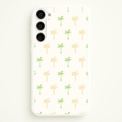 Green And Yellow Palms Pattern  - Summer Phone Case for Galaxy S23 Plus