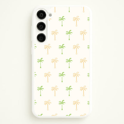 Green And Yellow Palms Pattern  - Summer Phone Case for Galaxy S23 Plus
