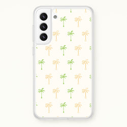 Green And Yellow Palms Pattern  - Summer Phone Case for Galaxy S22 Plus