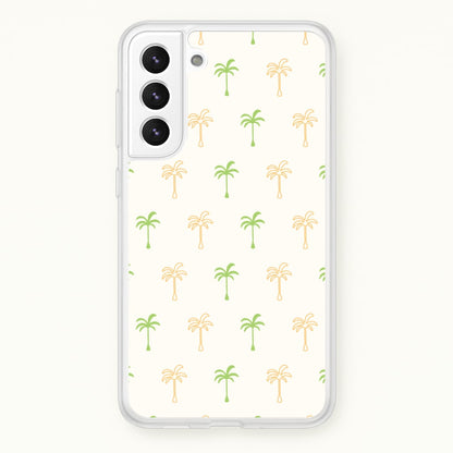 Green And Yellow Palms Pattern  - Summer Phone Case for Galaxy S22 Plus