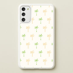 Green And Yellow Palms Pattern  - Summer Phone Case for Galaxy S20FE