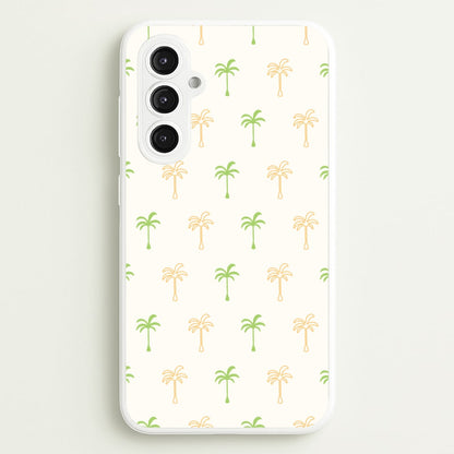 Green And Yellow Palms Pattern  - Summer Phone Case for Galaxy S23FE