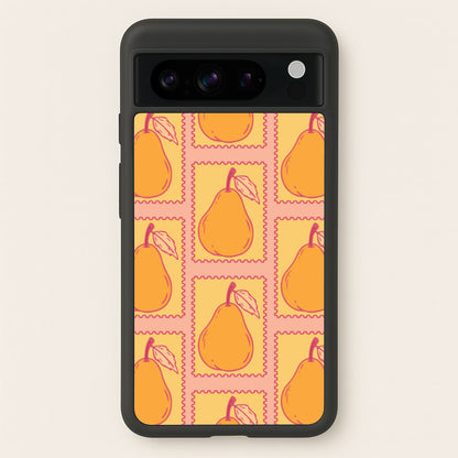 Pear Stamps Pattern  - Summer Phone Case for Google Pixel 8 Pro