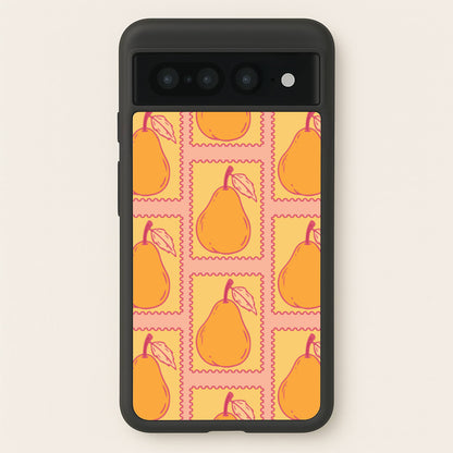 Pear Stamps Pattern  - Summer Phone Case for Google Pixel 7 Pro
