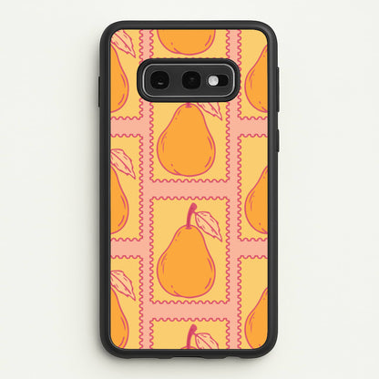 Pear Stamps Pattern  - Summer Phone Case for Galaxy S10e
