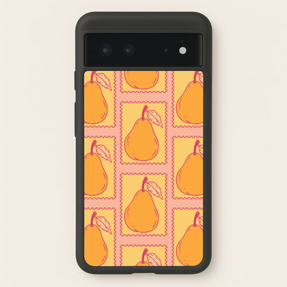 Pear Stamps Pattern  - Summer Phone Case for Google Pixel 6
