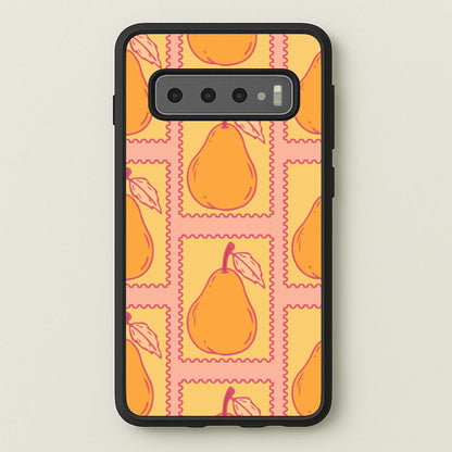 Pear Stamps Pattern  - Summer Phone Case for Galaxy S10 Plus