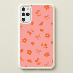 Coquette Orange Cherries Pattern  - Summer Phone Case for Galaxy S20 Plus