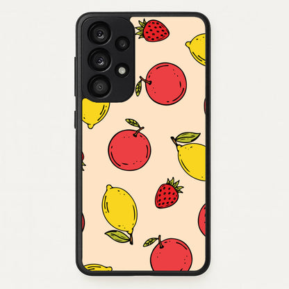 Sketched Summer Fruits Pattern  - Summer Phone Case for Galaxy A33