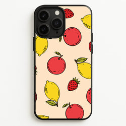 Sketched Summer Fruits Pattern  - Summer Phone Case for iPhone 11 Pro Max