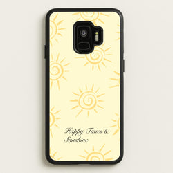Happy Times And Sunshine  - Summer Phone Case for Galaxy S9