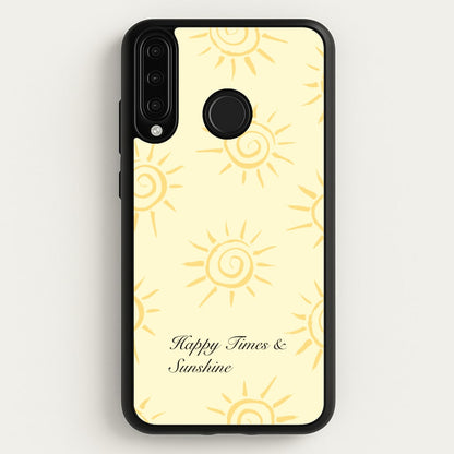 Happy Times And Sunshine  - Summer Phone Case for Huawei P30 Lite