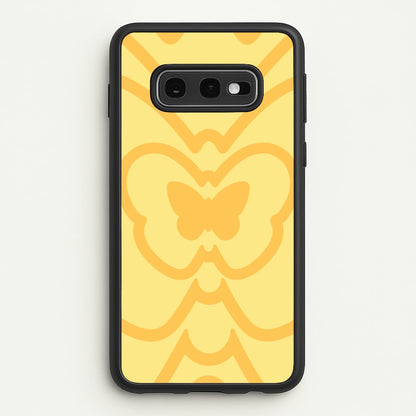 Abstract Orange Butterfly   - Summer Phone Case for Galaxy S10e