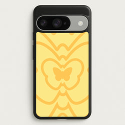 Abstract Orange Butterfly Phone Case for Google Pixel 10 / 10 Pro