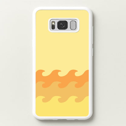 Orange Beach Waves Pattern  - Summer Phone Case for Galaxy S8 Plus