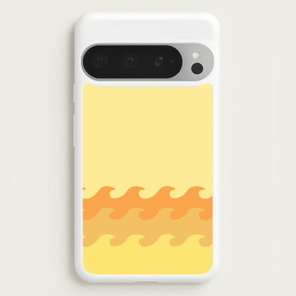 Orange Beach Waves Pattern  - Summer Phone Case for Google Pixel 9 Pro XL