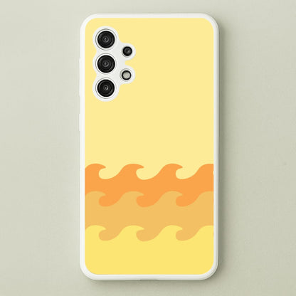 Orange Beach Waves Pattern  - Summer Phone Case for Galaxy A13