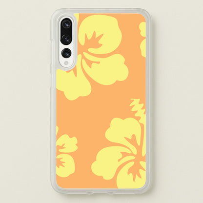 Orange And Yellow Hawaiian Flowers Pattern  - Summer Phone Case for Huawei P20 Pro